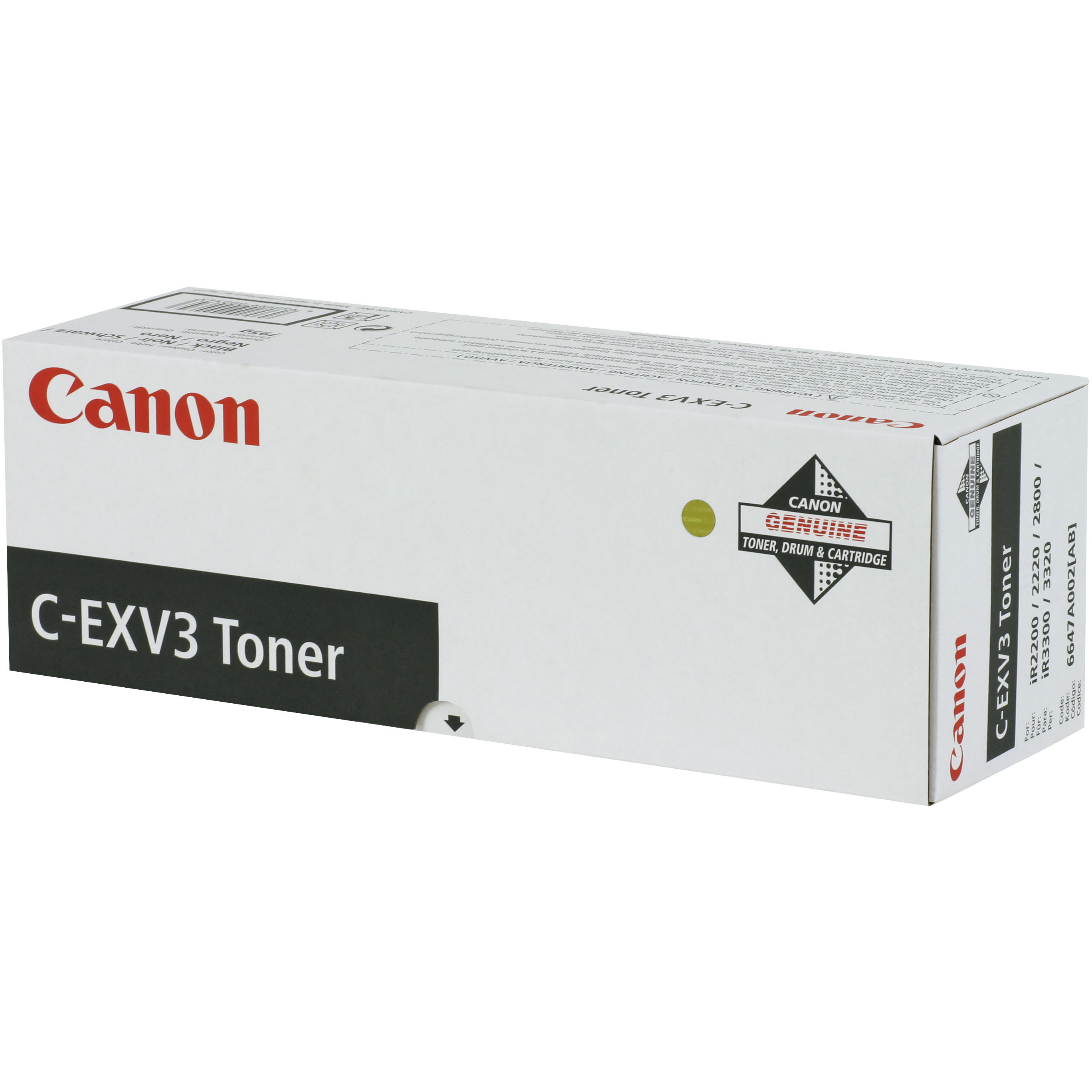 Original Canon C-EXV3 Black Toner Cartridge (6647A002AB)