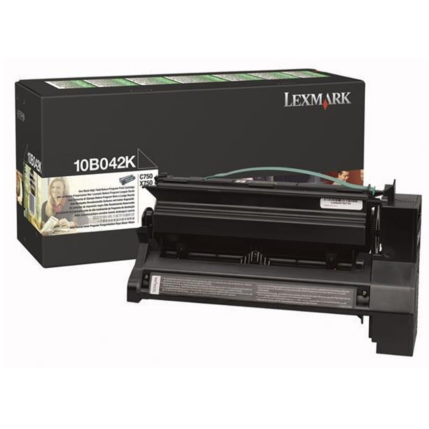 Original Lexmark 10B042K Black High Capacity Toner Cartridge (10B042K)