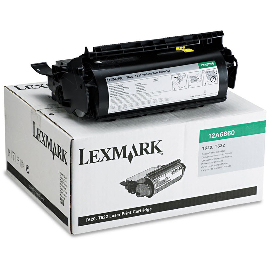 Original Lexmark 12A6860 Black Toner Cartridge (12A6860)