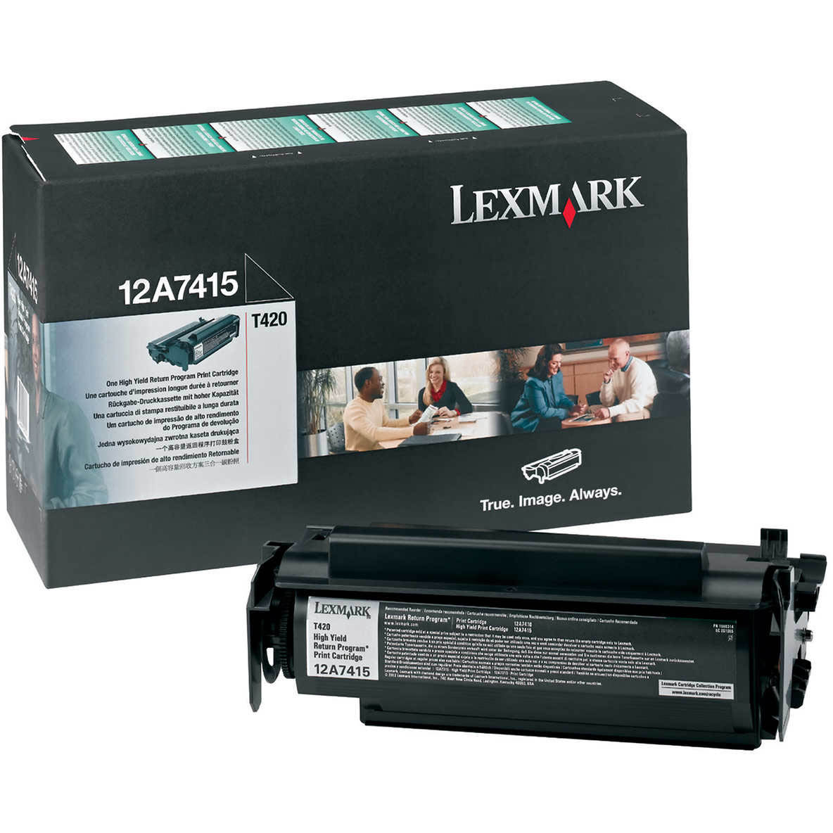 Original Lexmark 12A7415 Black High Capacity Toner Cartridge (12A7415)