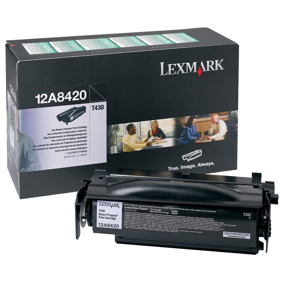 Original Lexmark 12A8420 Black Toner Cartridge (12A8420)
