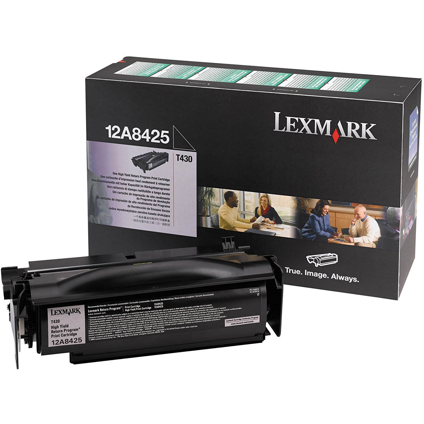 Original Lexmark 12A8425 Black Toner Cartridge (12A8425)