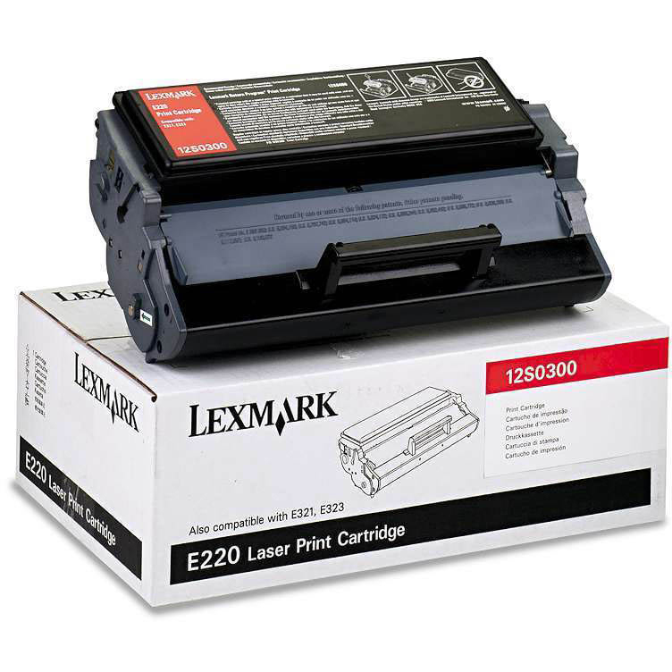 Original Lexmark 12S0300 Black Toner Cartridge (12S0300)
