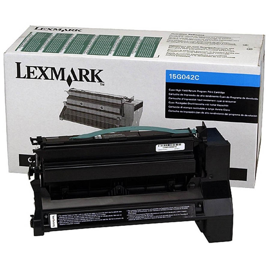 Original Lexmark 15G032C Cyan High Capacity Toner Cartridge (15G042C)