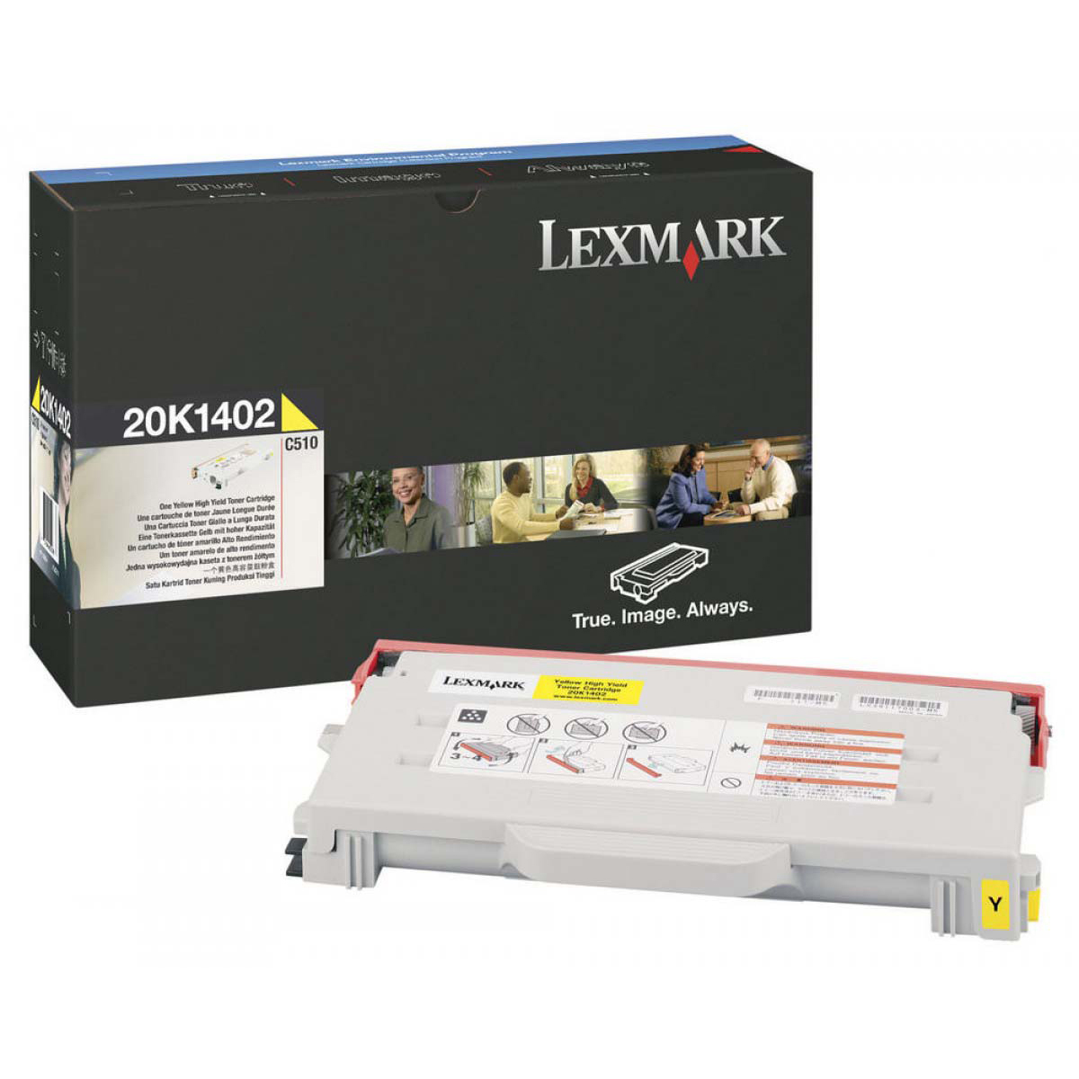 Original Lexmark 20K1402 Yellow High Capacity Toner Cartridge (20K1402)