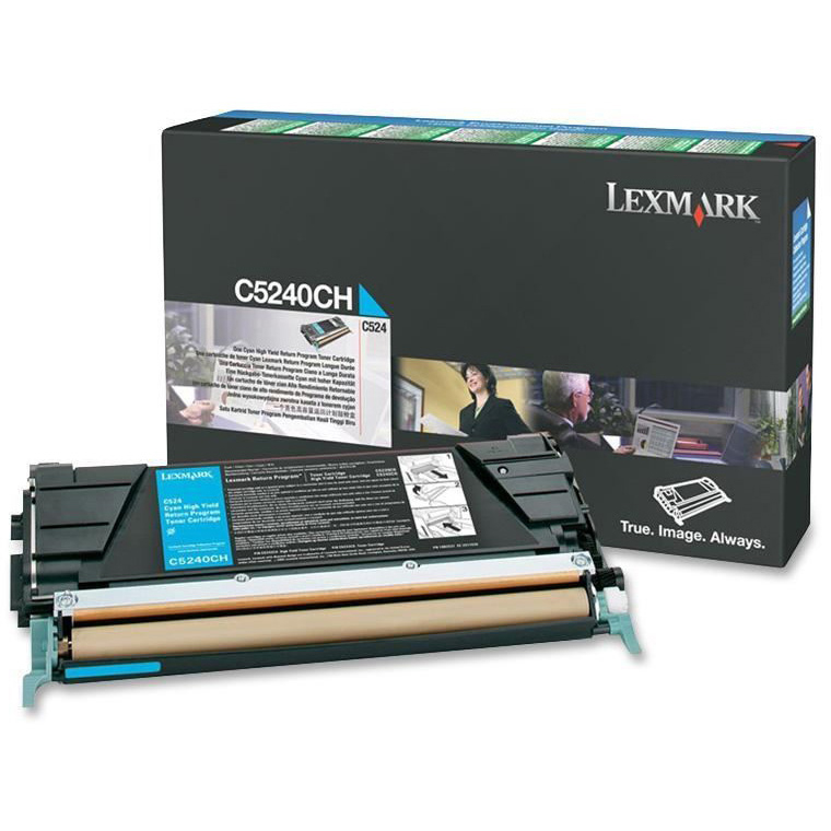 Original Lexmark C5240CH Cyan High Capacity Toner Cartridge (C5240CH)