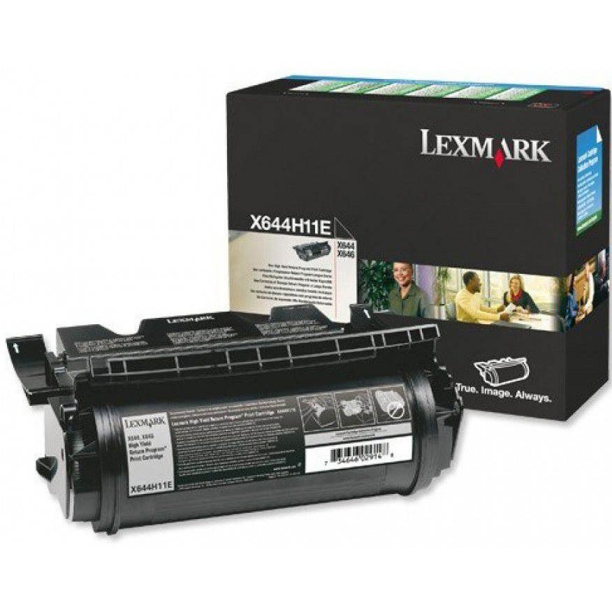 Original Lexmark X644H11E Black High Capacity Toner Cartridge (X644H11E)