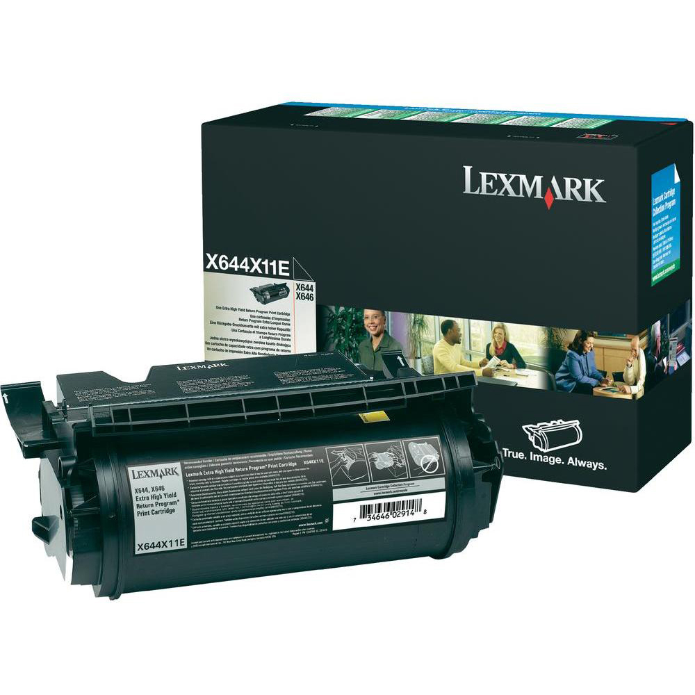 Original Lexmark X644X11E Black Extra High Capacity Toner Cartridge (X644X21E)
