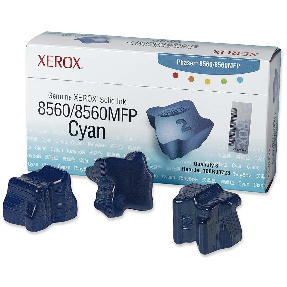 Original Xerox 108R00723 Cyan Triple Pack Solid Ink (108R00723)