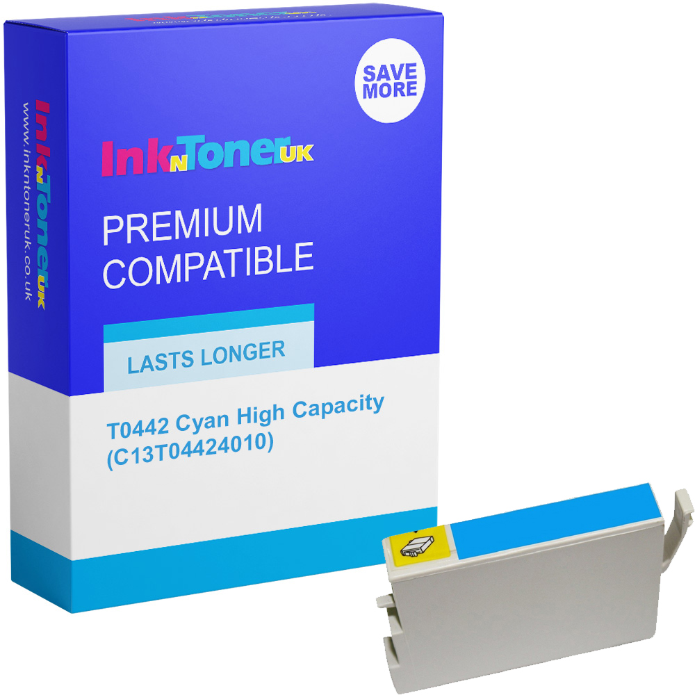 Premium Compatible Epson T0442 Cyan High Capacity Ink Cartridge (C13T04424010) Parasol