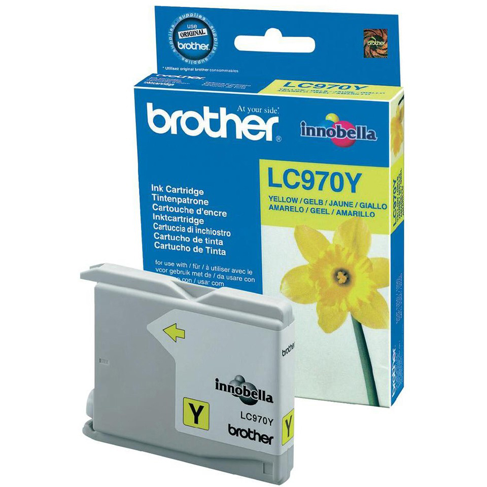 Original Brother LC970Y Yellow Ink Cartridge (LC970Y)