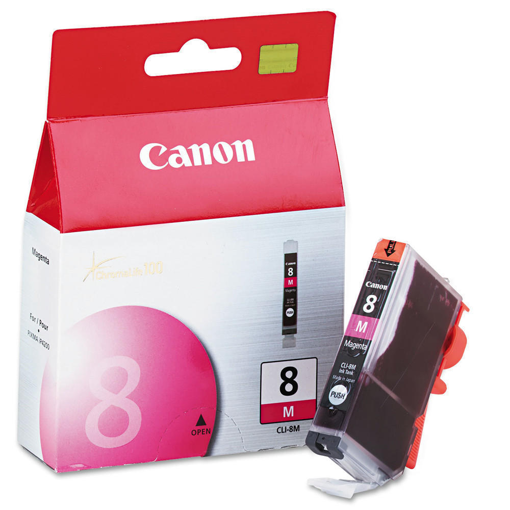 Original Canon CLI-8M Magenta Ink Cartridge (0622B001)