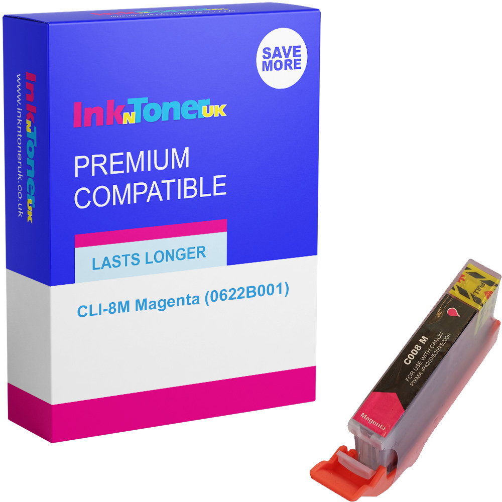 Premium Compatible Canon CLI-8M Magenta Ink Cartridge (0622B001)