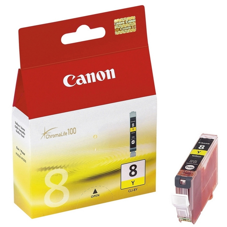 Original Canon CLI-8Y Yellow Ink Cartridge (0623B001)