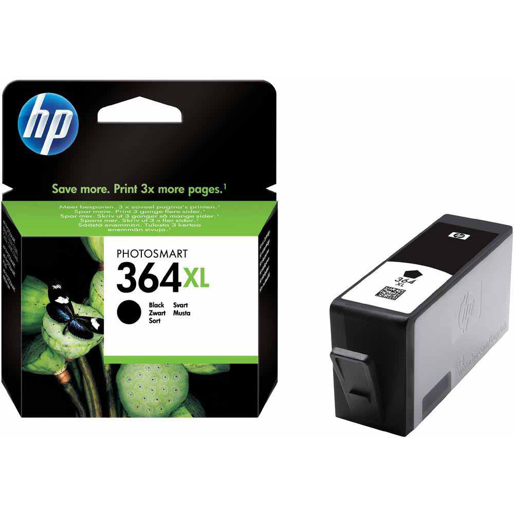 Original HP 364XL Black High Capacity Ink Cartridge (CN684EE)