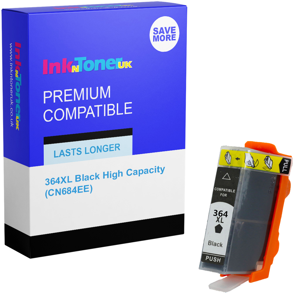 Premium Compatible HP 364XL Black High Capacity Ink Cartridge (CN684EE)