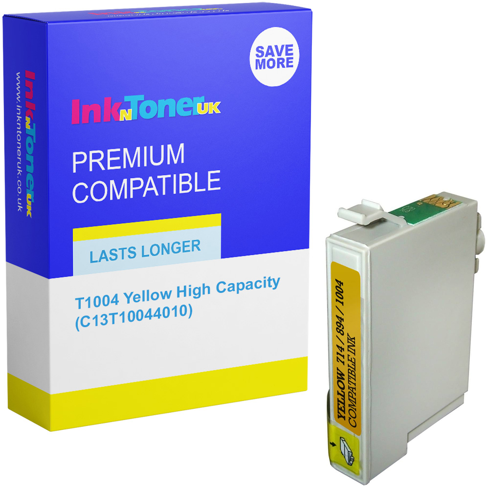Premium Compatible Epson T1004 Yellow High Capacity Ink Cartridge (C13T10044010) Rhino