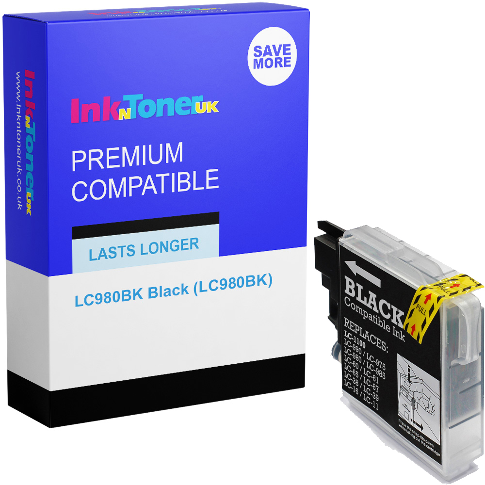 Premium Compatible Brother LC980BK Black Ink Cartridge (LC980BK)