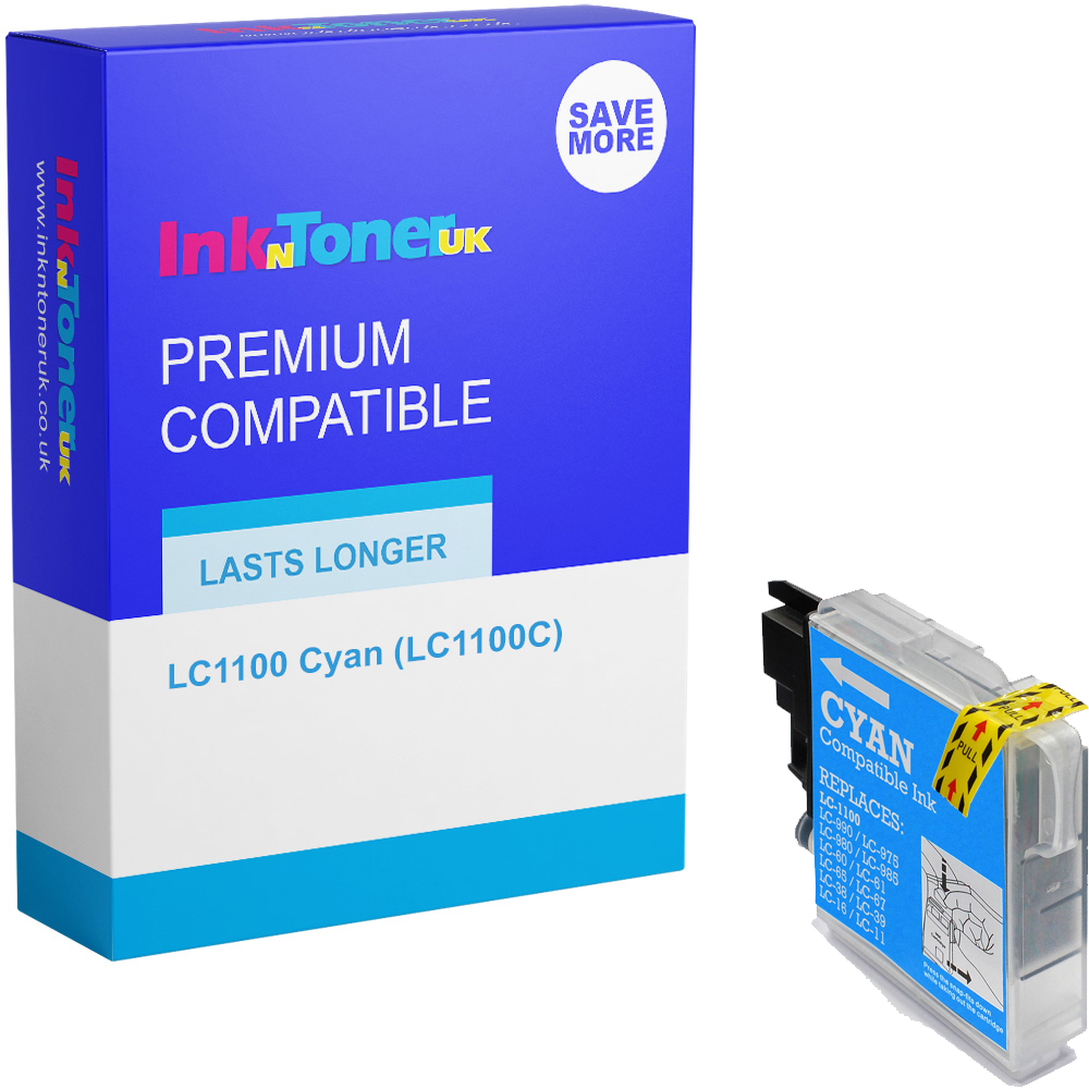 Premium Compatible Brother LC1100 Cyan Ink Cartridge (LC1100C)