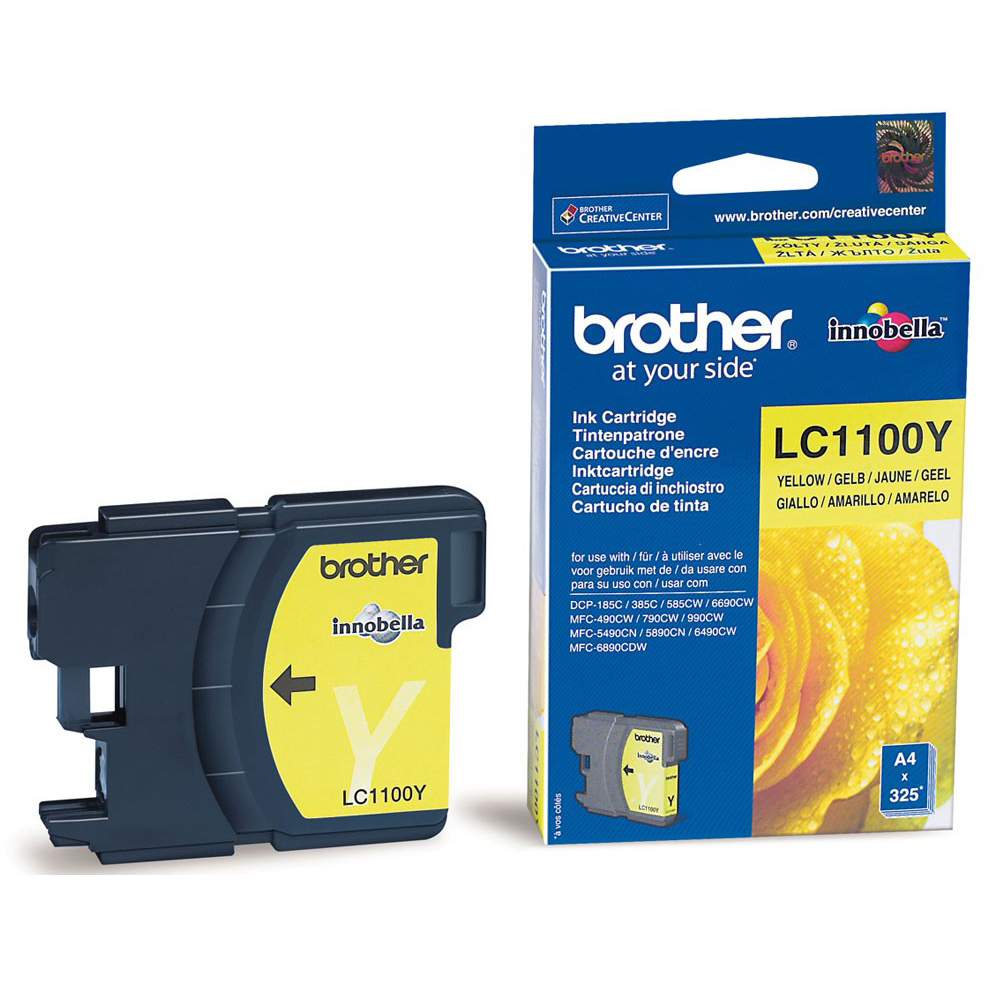 Original Brother LC1100 Yellow Ink Cartridge (LC1100Y)
