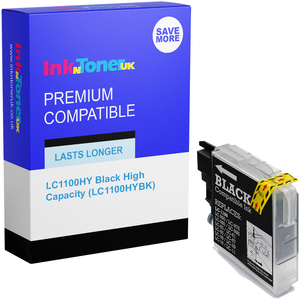 Premium Compatible Brother LC1100HY Black High Capacity Ink Cartridge (LC1100HYBK)