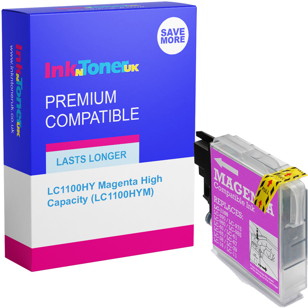 Premium Compatible Brother LC1100HY Magenta High Capacity Ink Cartridge (LC1100HYM)