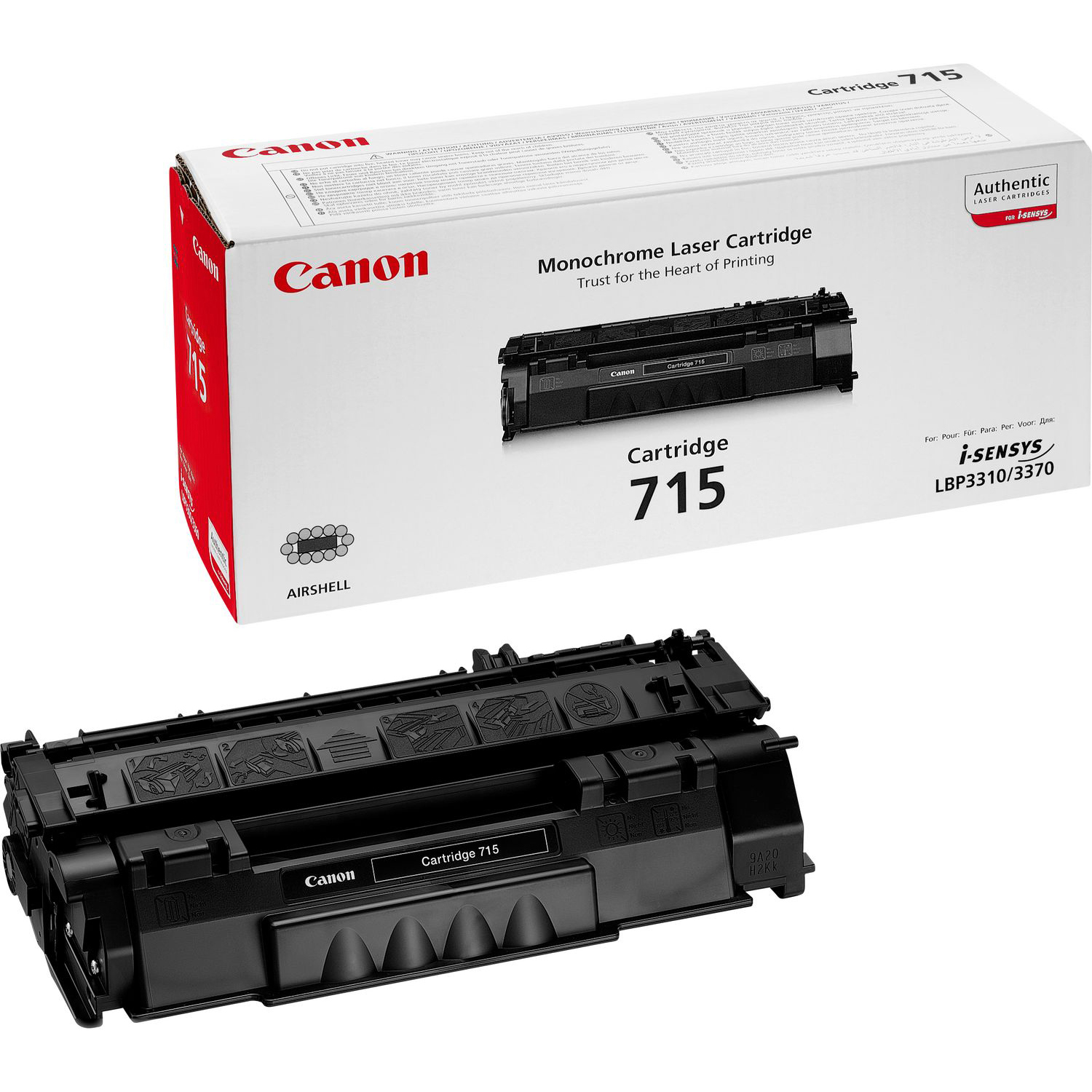 Original Canon 715 Black Toner Cartridge (1975B002AA)