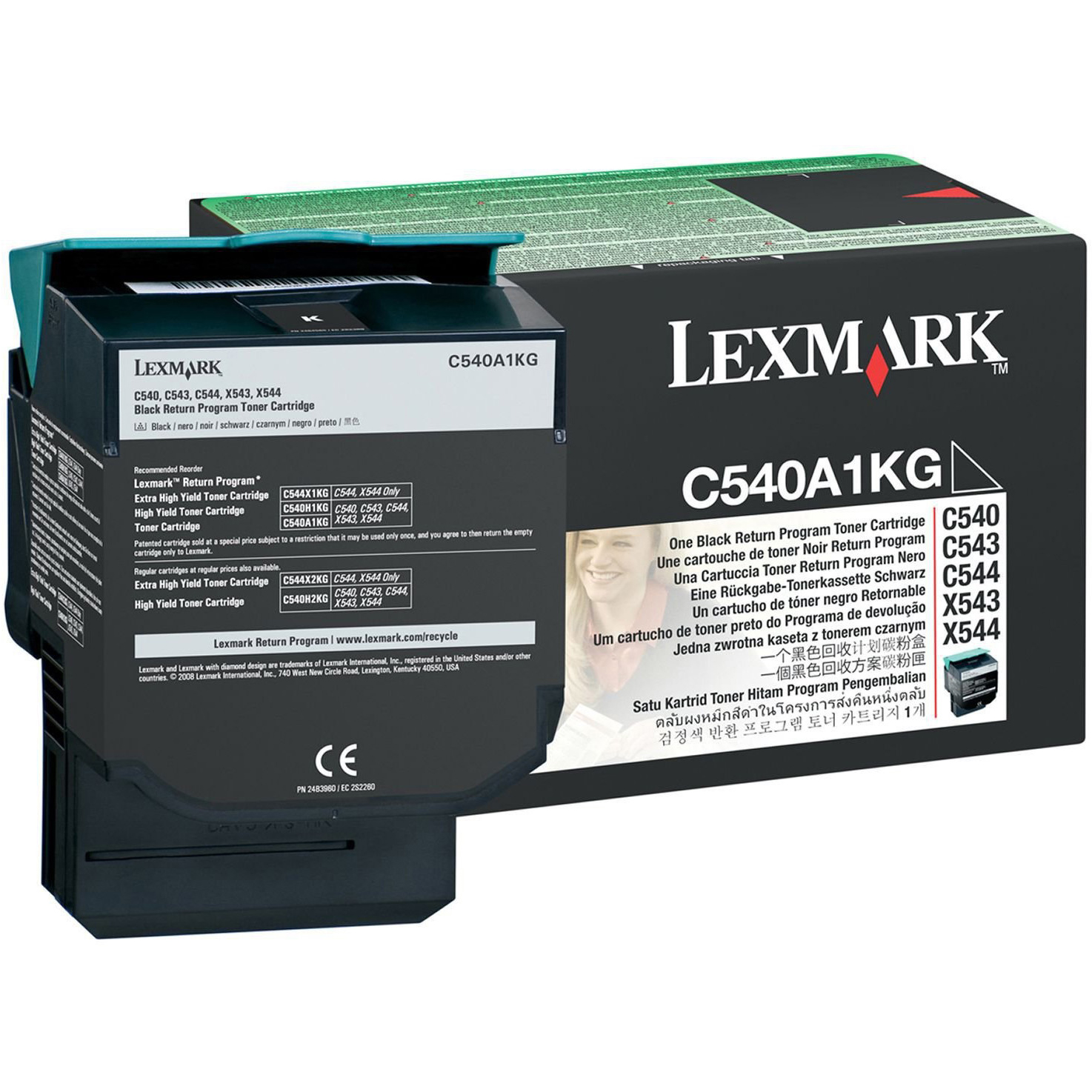 Original Lexmark C540A1KG Black Toner Cartridge (C540A1KG)