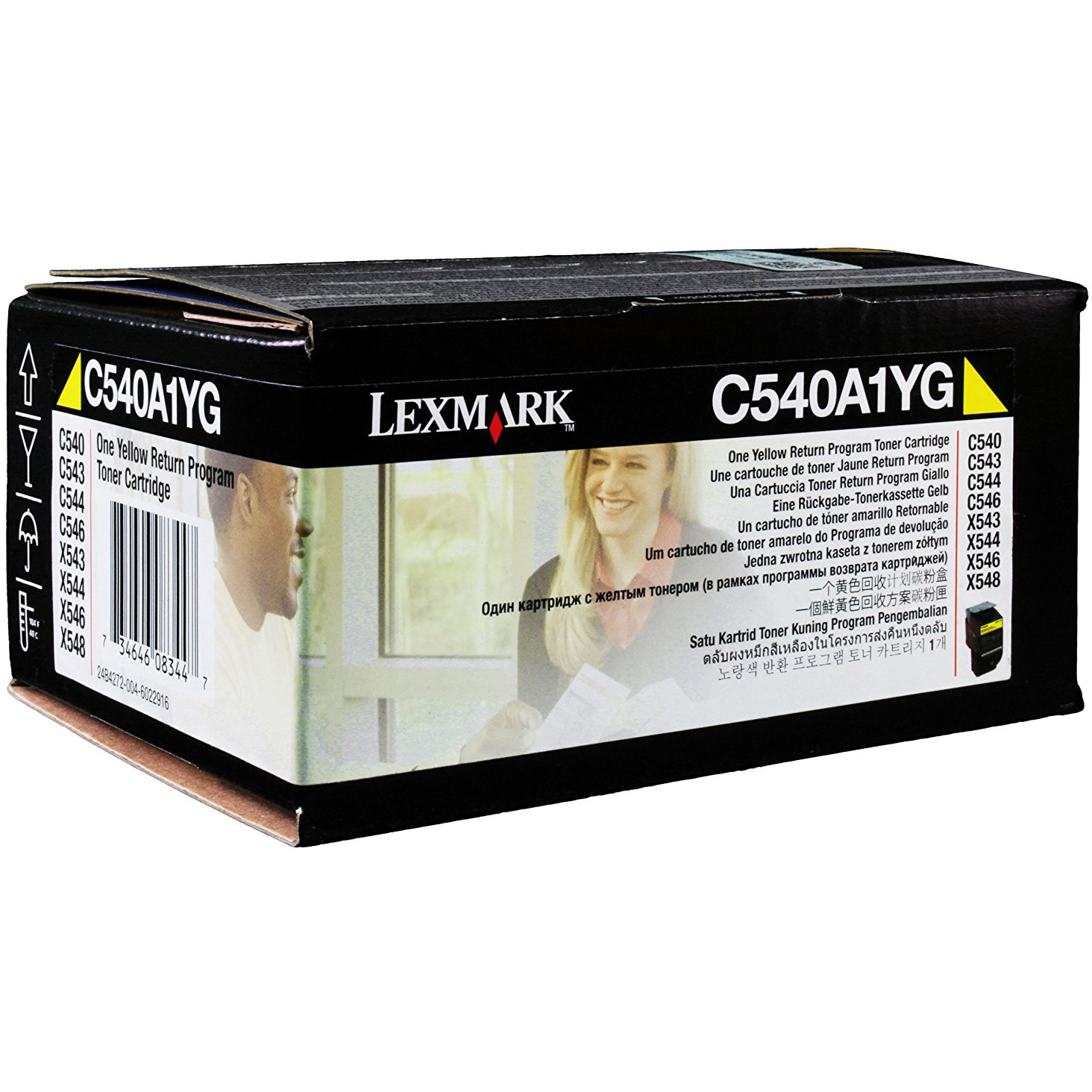 Original Lexmark C540A1YG Yellow Toner Cartridge (C540A1YG)