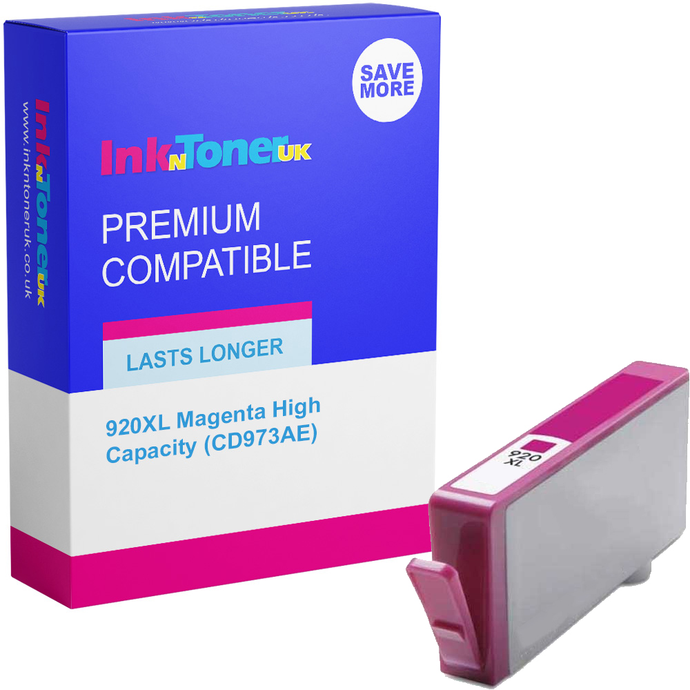 Premium Compatible HP 920XL Magenta High Capacity Ink Cartridge (CD973AE)