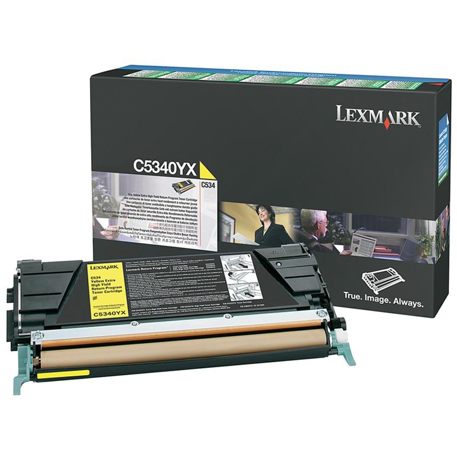 Original Lexmark C5340YX Yellow Extra High Capacity Toner Cartridge (C5340YX)