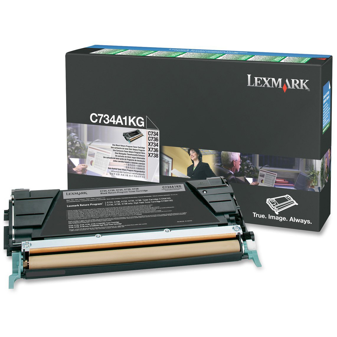 Original Lexmark C734A1KG Black Toner Cartridge (C734A1KG)