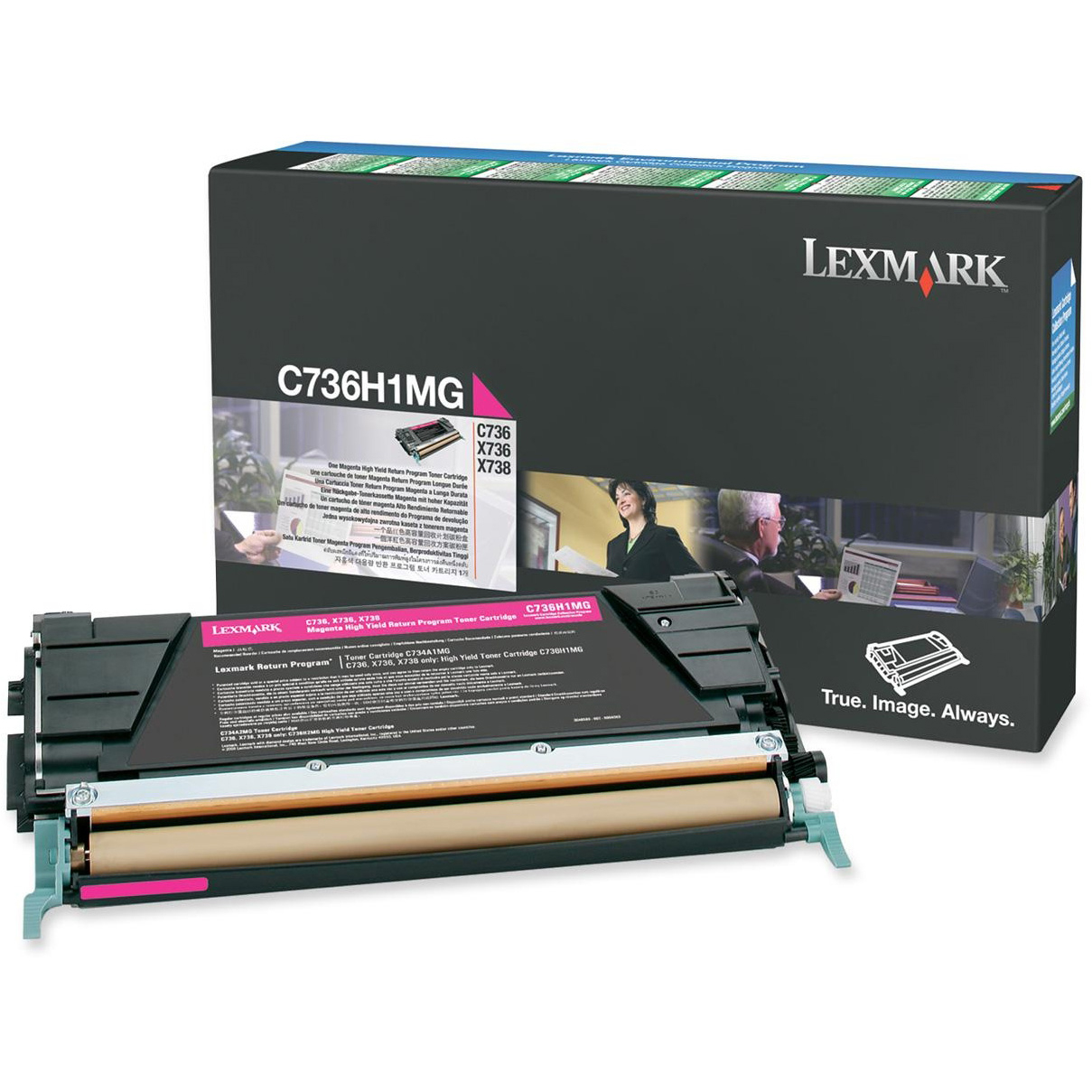 Original Lexmark C736H1MG Magenta High Capacity Toner Cartridge (C736H1MG)