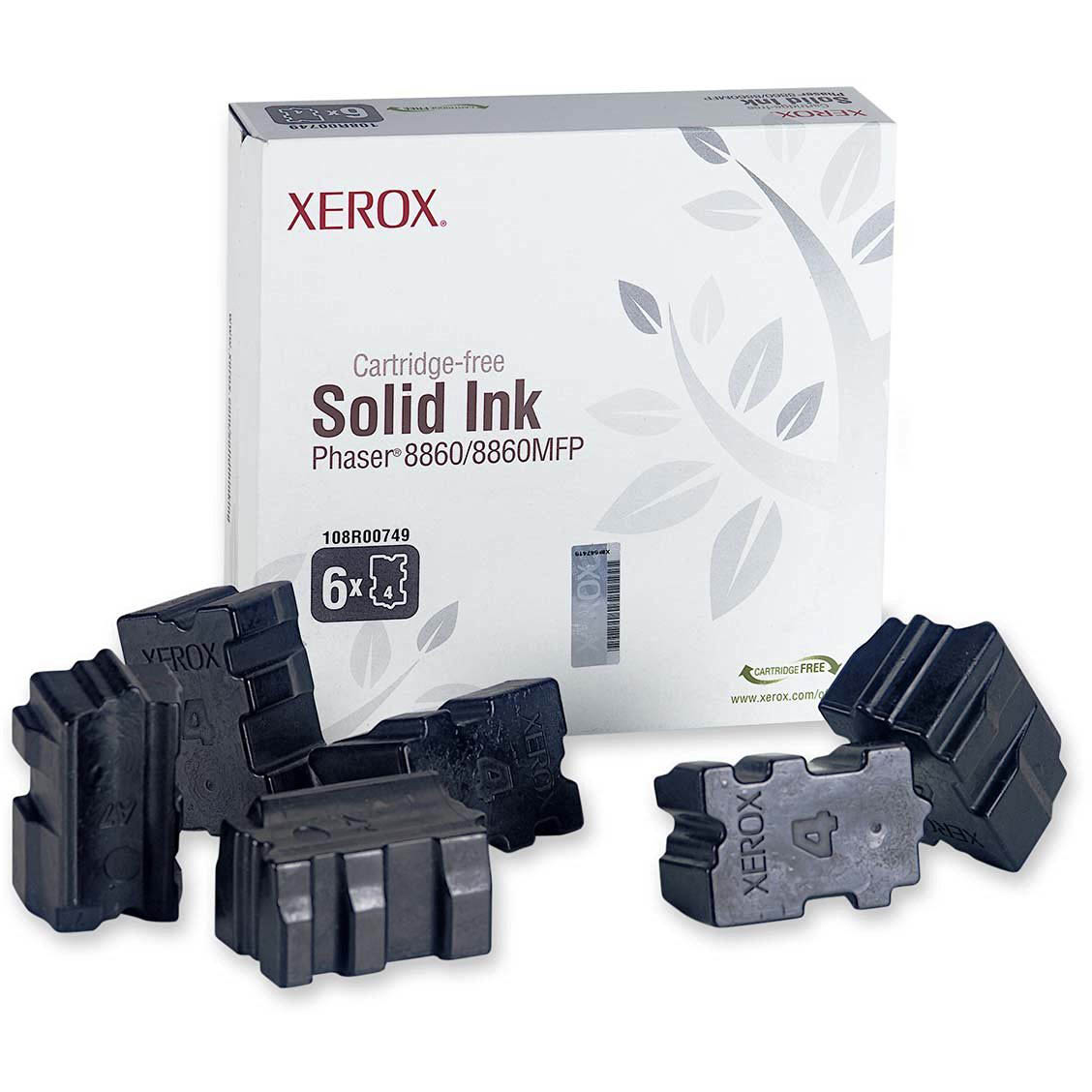 Original Xerox 108R00749 Black 6 Pack Solid Ink (108R00749)
