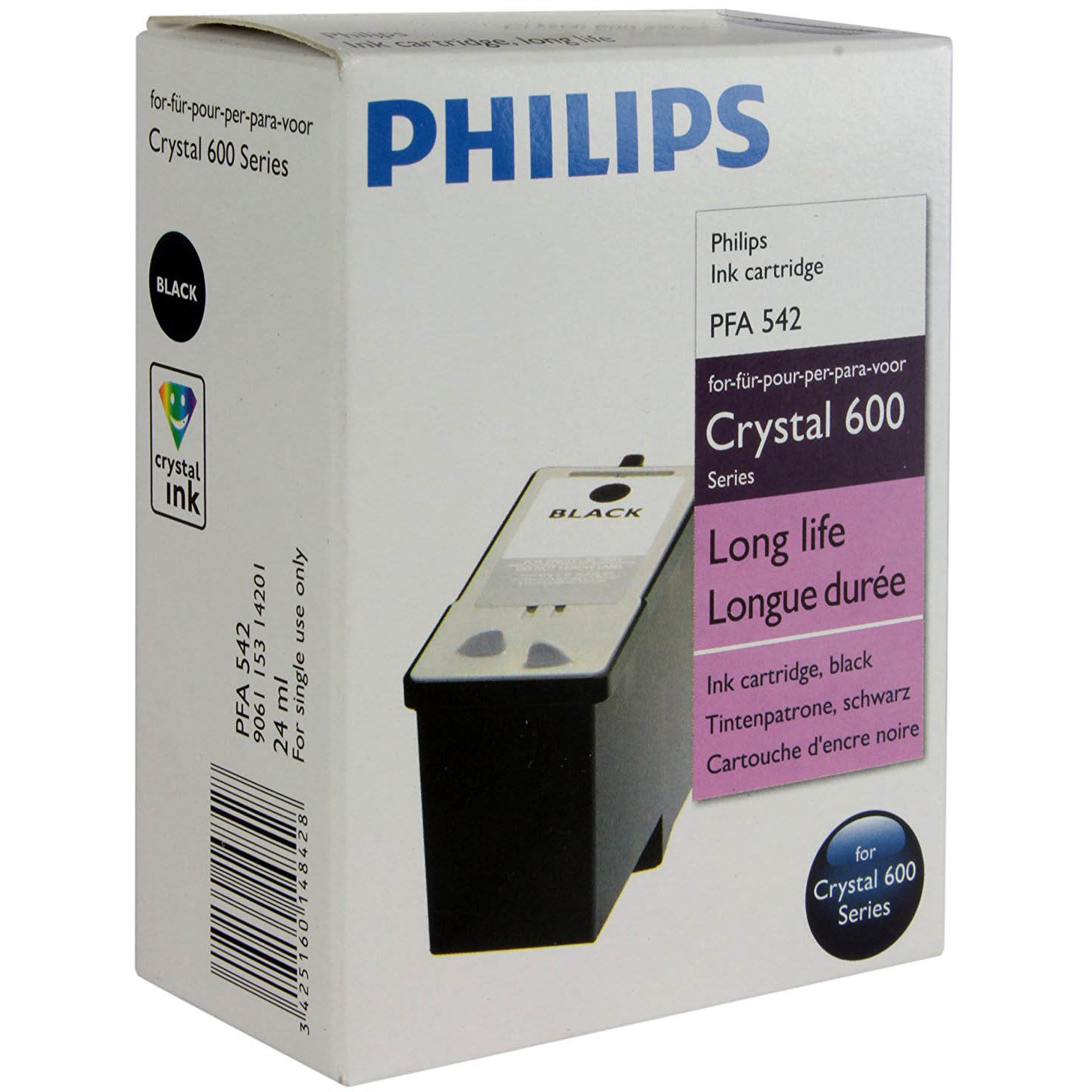 Original Philips 42 Black High Capacity Ink Cartridge (PFA542)