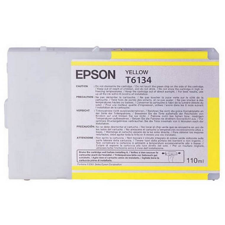 Original Epson T6134 Yellow Ink Cartridge (C13T613400)