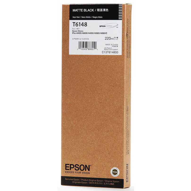 Original Epson T6148 Matte Black High Capacity Ink Cartridge (C13T614800)