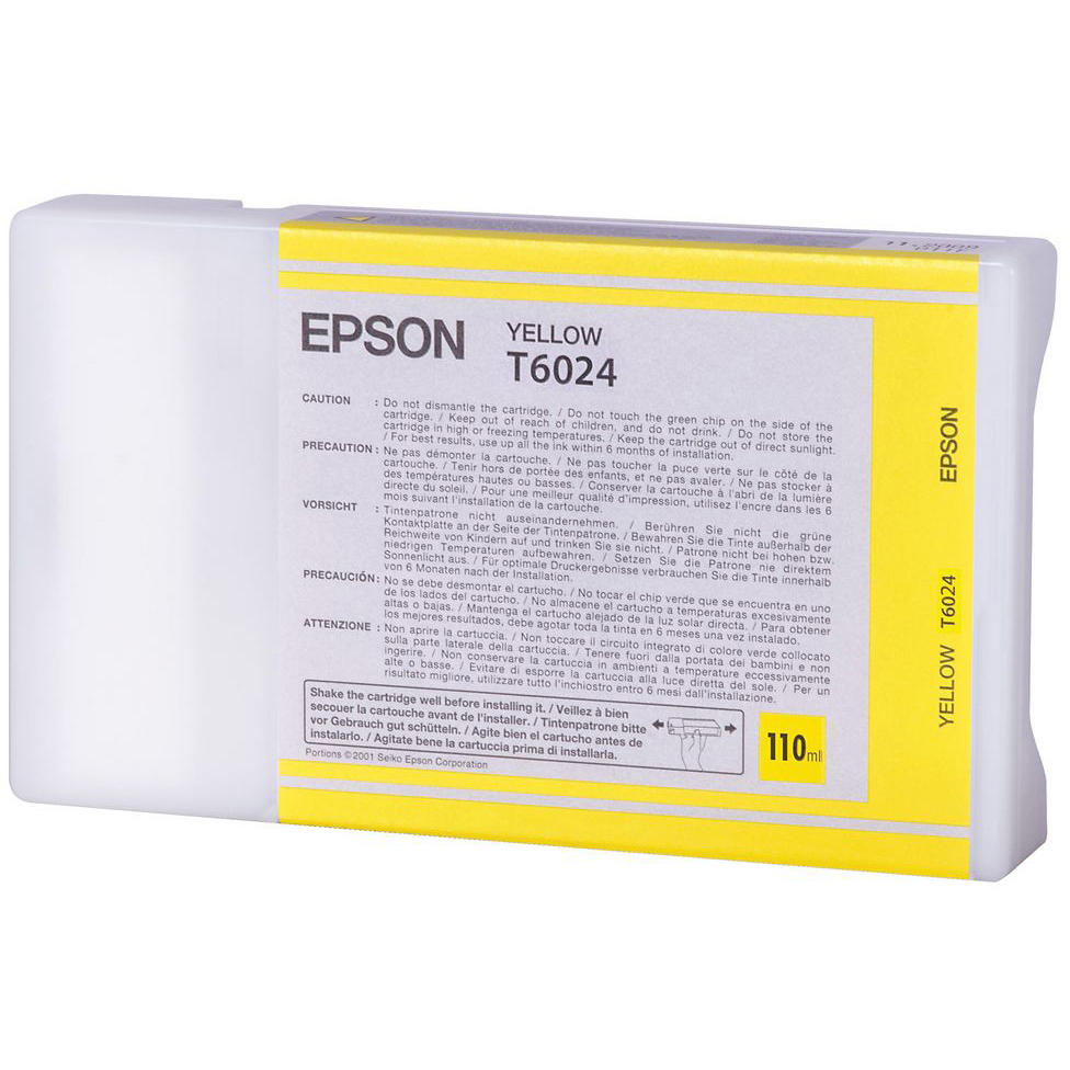 Original Epson T6024 Yellow Ink Cartridge (C13T602400)