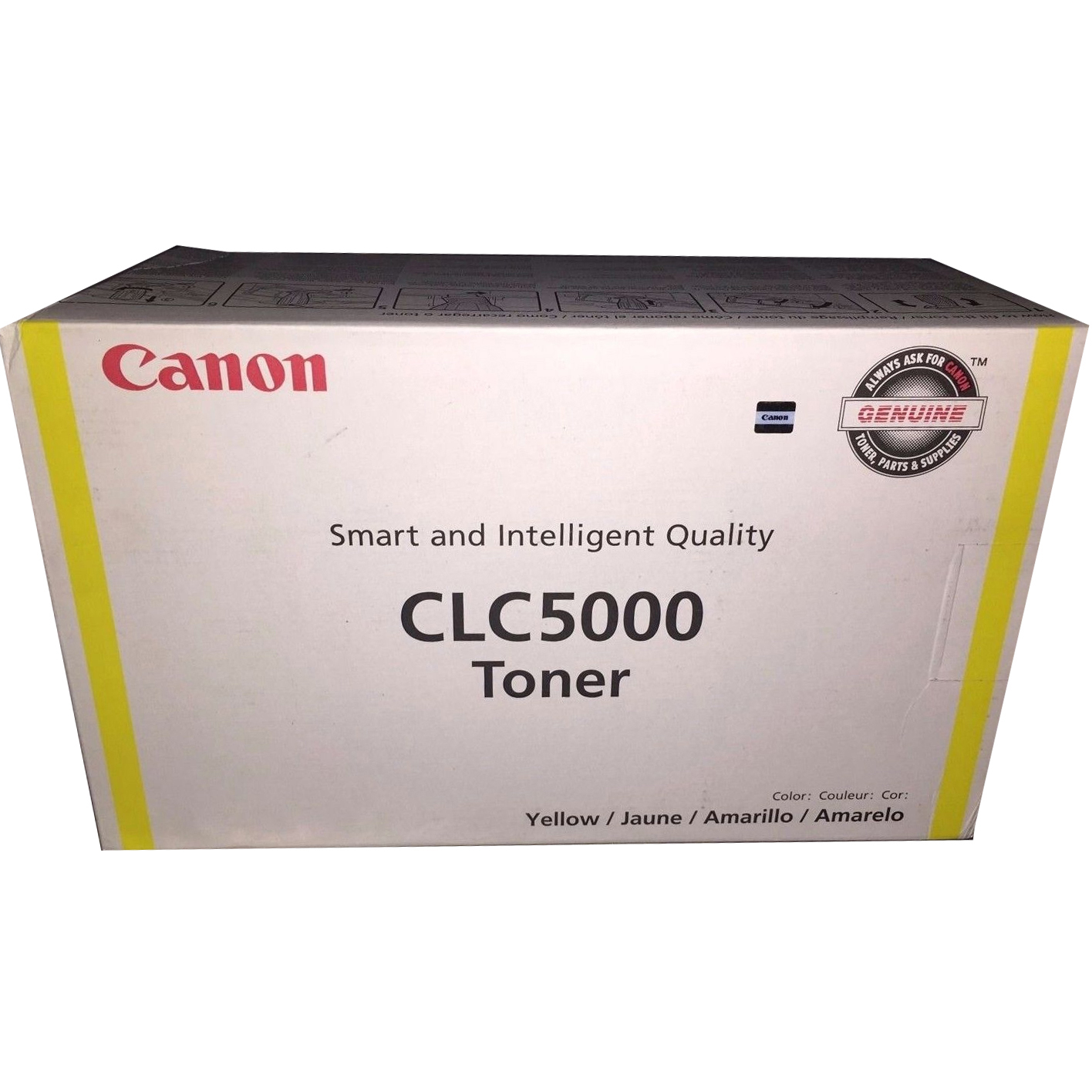 Original Canon CLC5000 Yellow Toner Cartridge (6604A002AA)