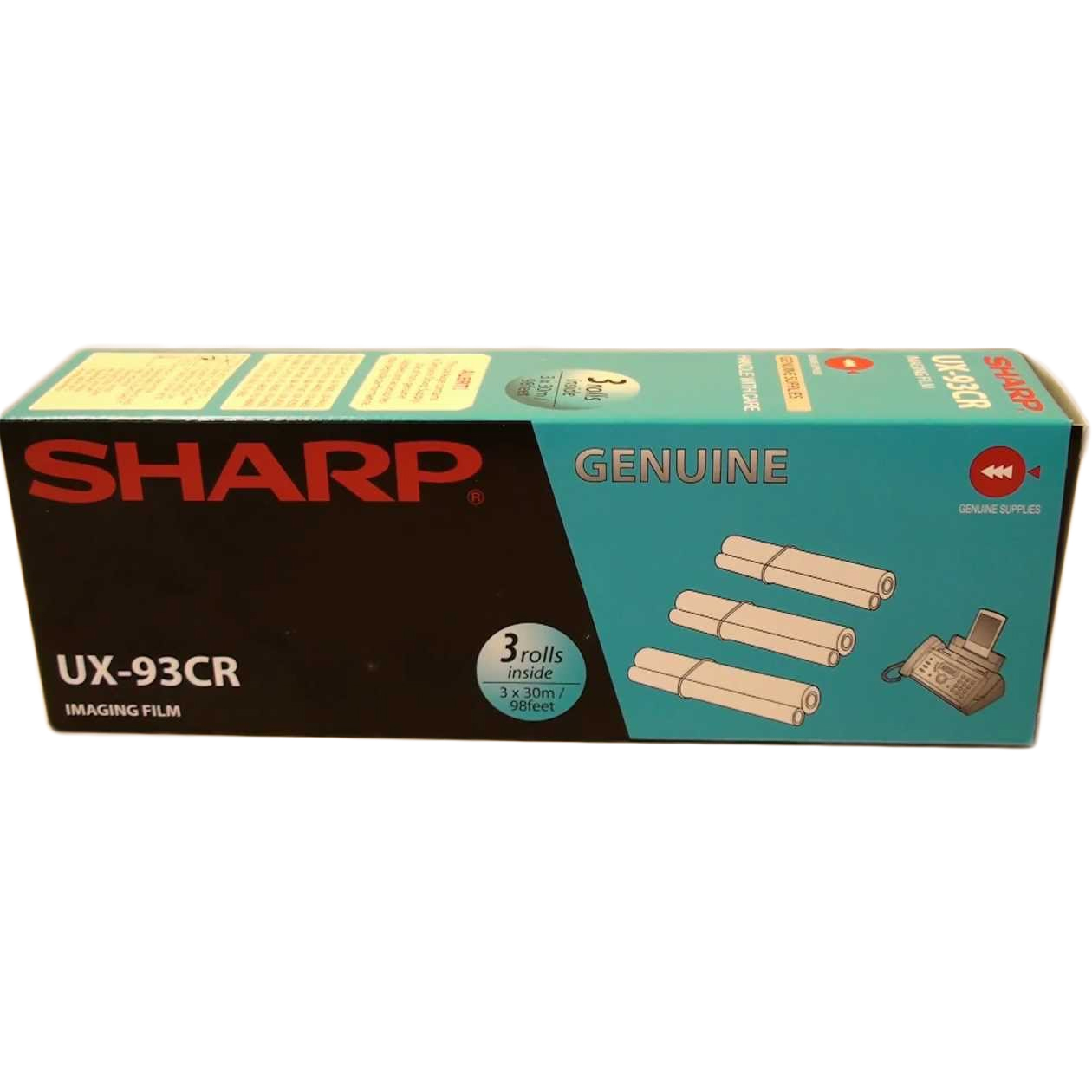 Original Sharp UX93CR Black Triple Pack Ink Film Ribbons (UX93CR)