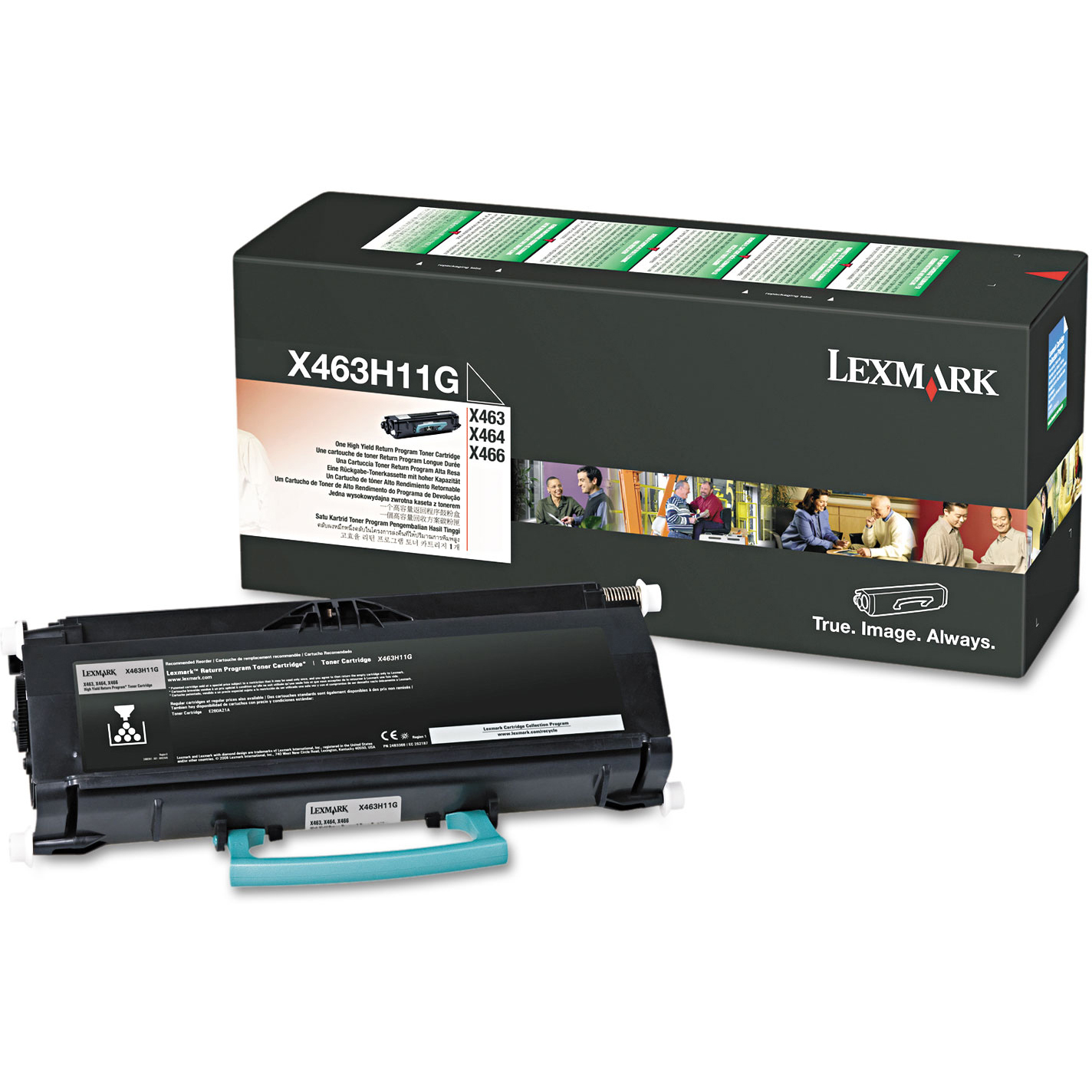 Original Lexmark X463H11G Black High Capacity Toner Cartridge (X463H11G)
