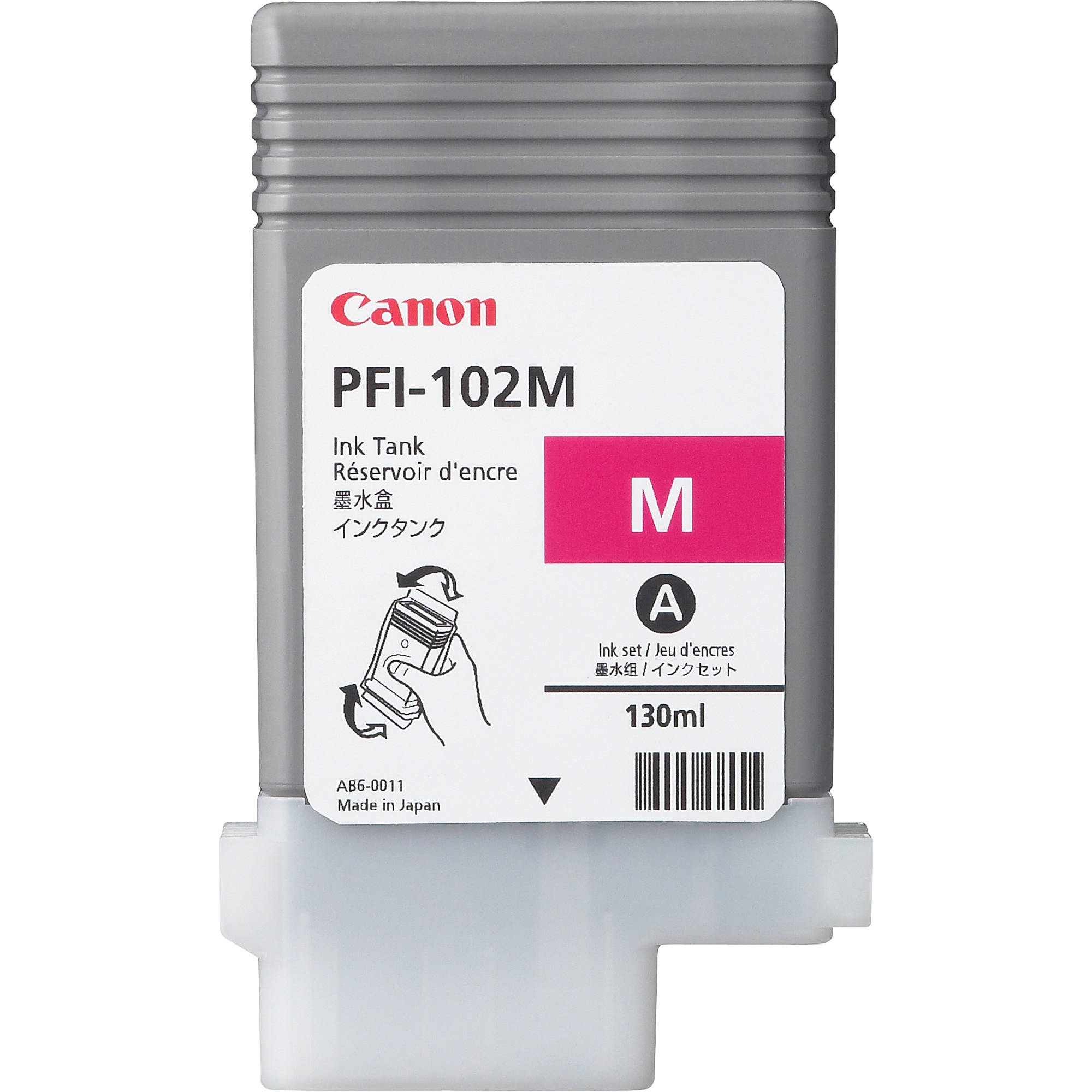 Original Canon PFI-102M Magenta Ink Cartridge (0897B001AA)