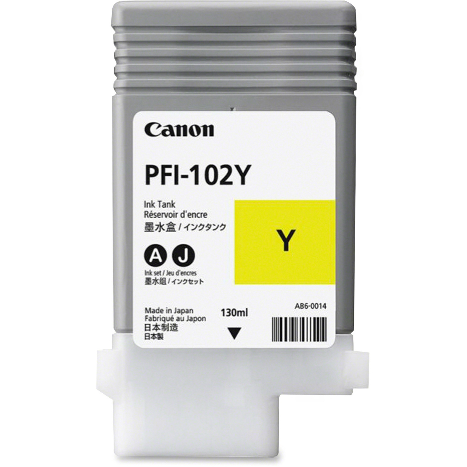 Original Canon PFI-102Y Yellow Ink Cartridge (0898B001AA)