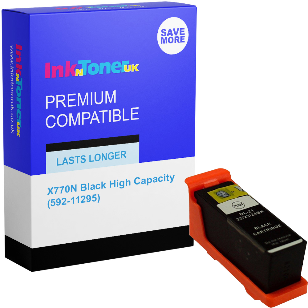 Premium Compatible Dell X770N Black High Capacity Ink Cartridge (592-11295)