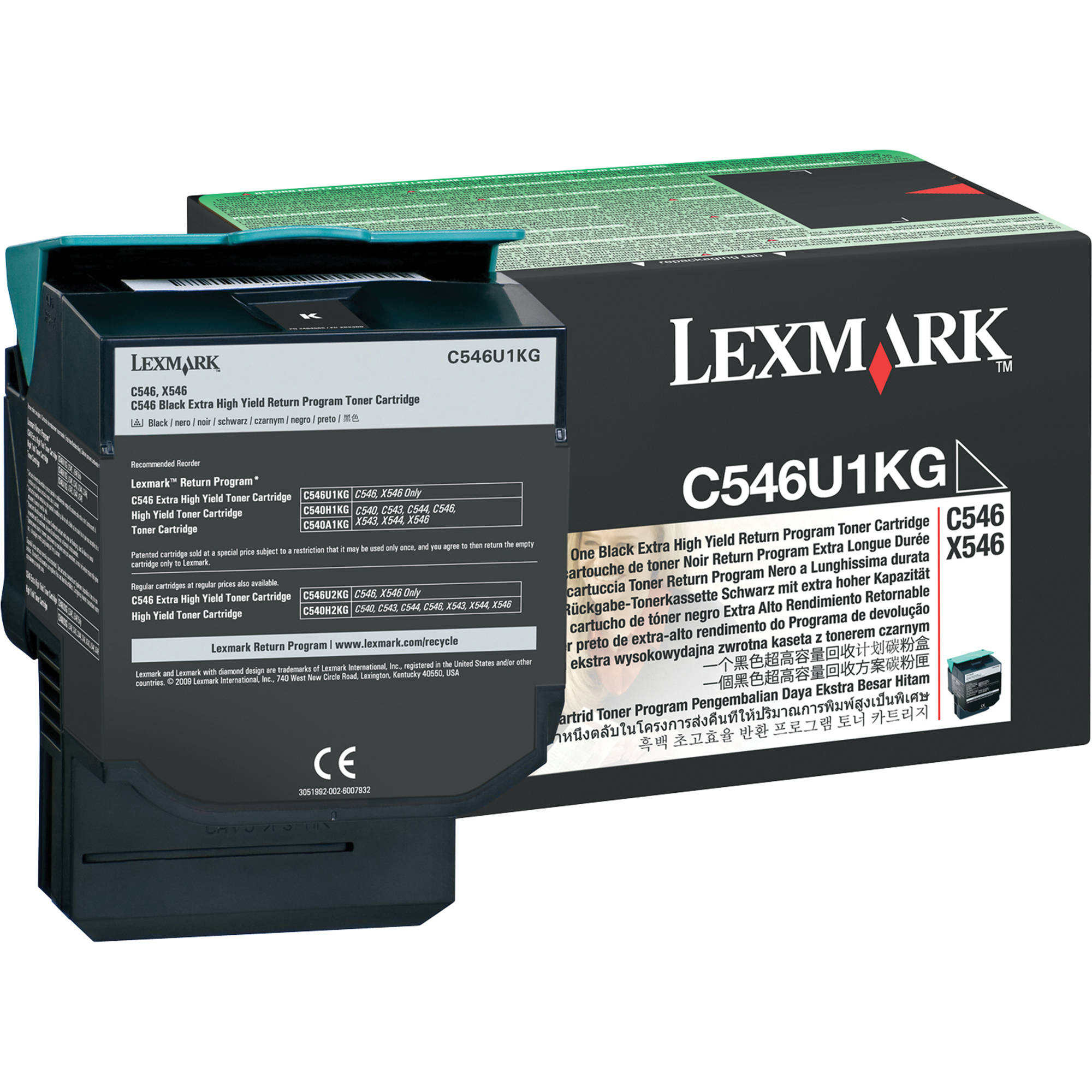 Original Lexmark C546U1KG Black Extra High Capacity Toner Cartridge (C546U1KG)