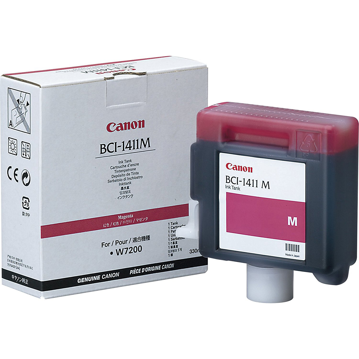 Original Canon BCI-1411M Magenta Ink Cartridge (7576A001AA)