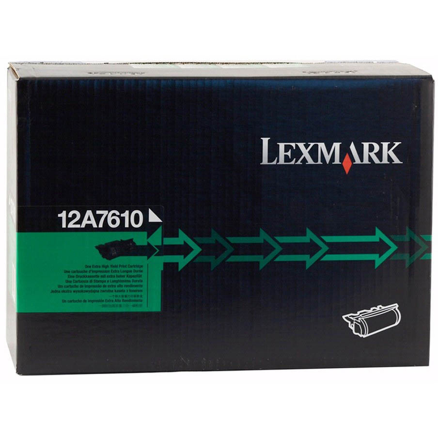Original Lexmark 12A7610 Black Extra High Capacity Toner Cartridge (12A7610)