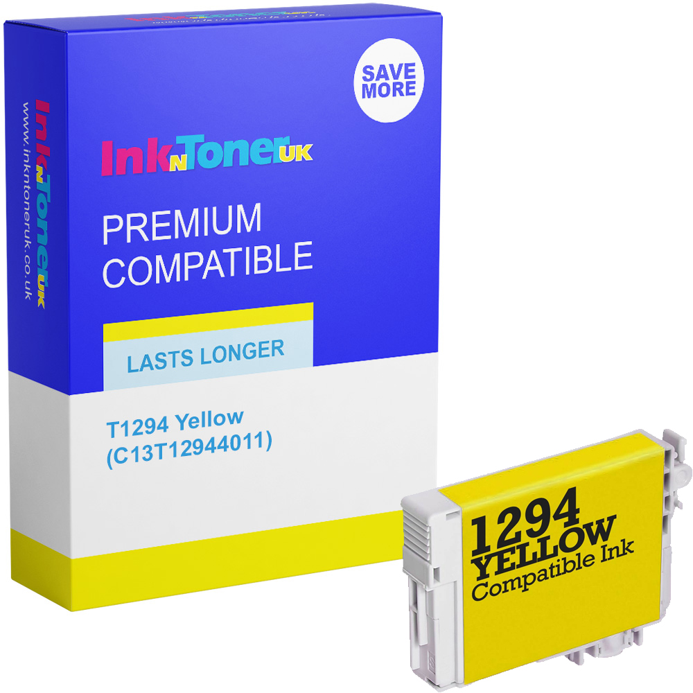 Premium Compatible Epson T1294 Yellow Ink Cartridge (C13T12944011) Apple