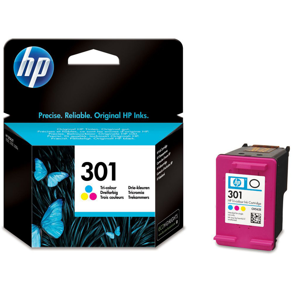 Original HP 301 Colour Ink Cartridge (CH562EE)