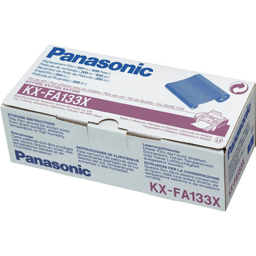PANASONIC KX-FA133 X 200 METER INK FILM RIBBON CARTRIDGE NEW BOXED GENUINE 